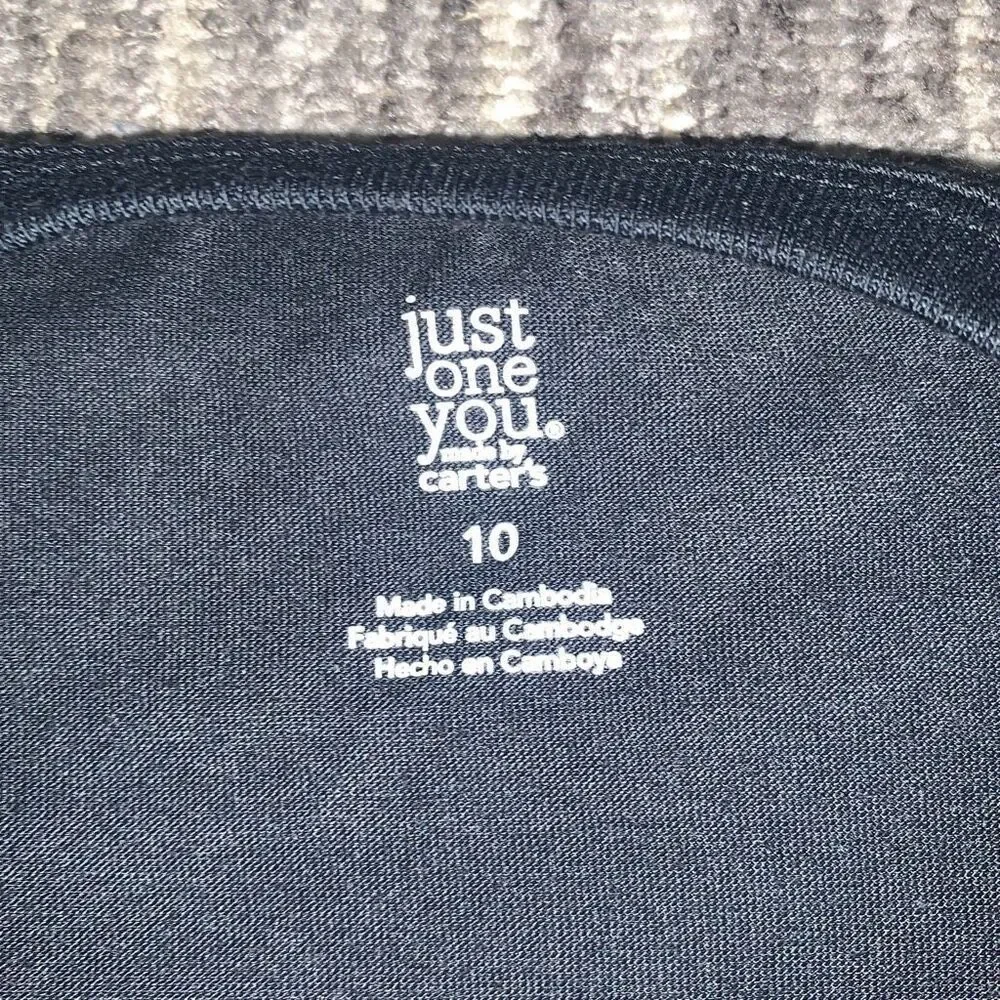 Just One You by Carters Boys Size 10 Lounge Pajama Set Pants Shirt Buffalo Plaid